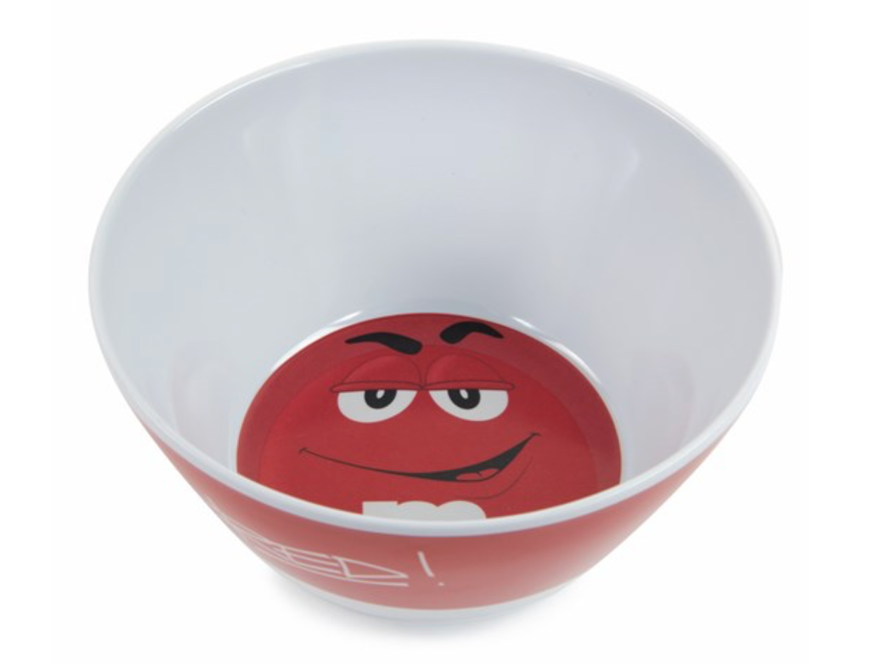 M&M's World Red Character Bowl Big Face New