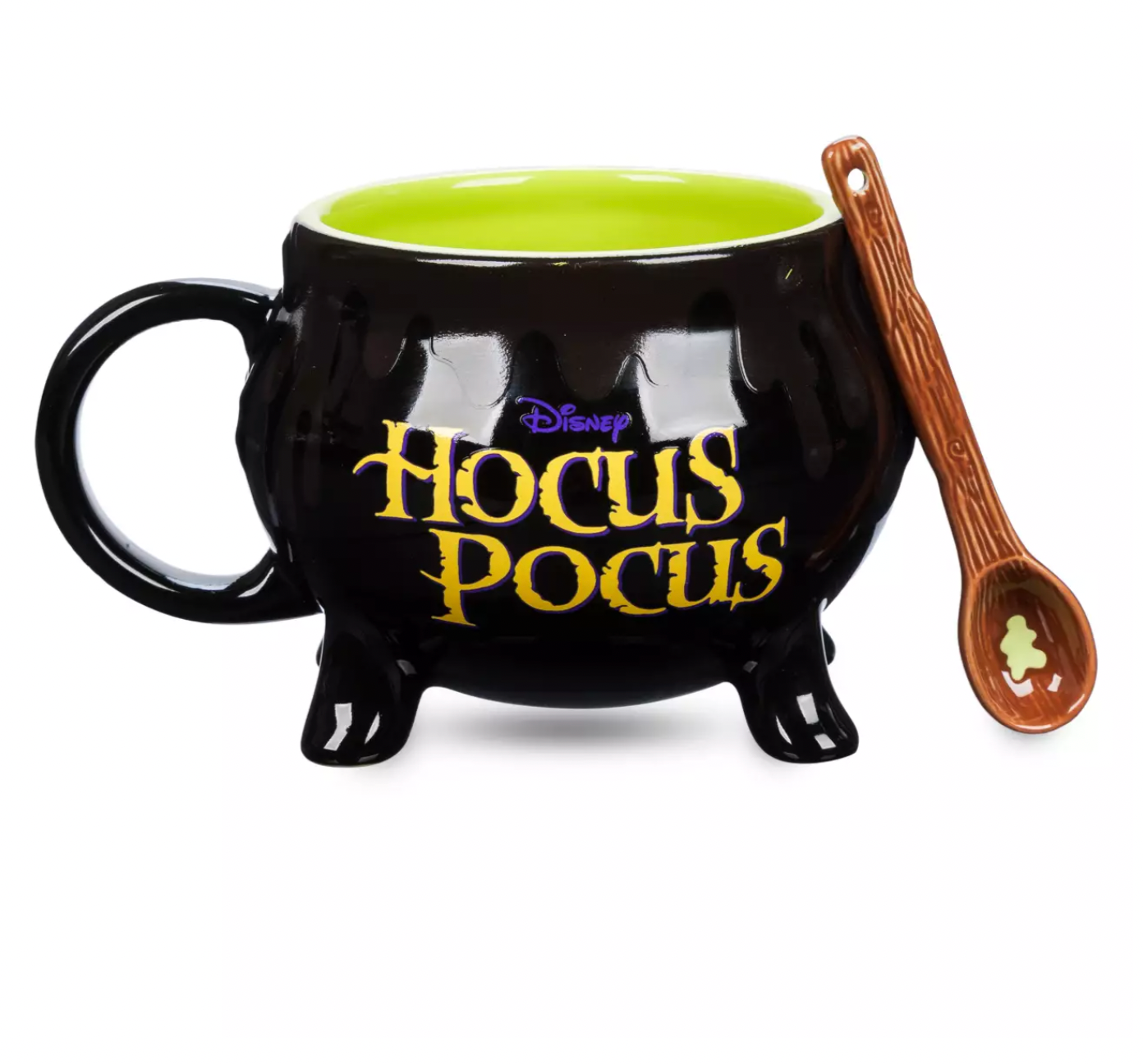 Disney Halloween Hocus Pocus Color Changing Trouble is Brewing Mug w Spoon New