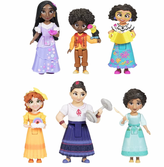 Disney Encanto Doll Figures The Madrigal Family 6 Pack Set Mirabel Isabela Luisa