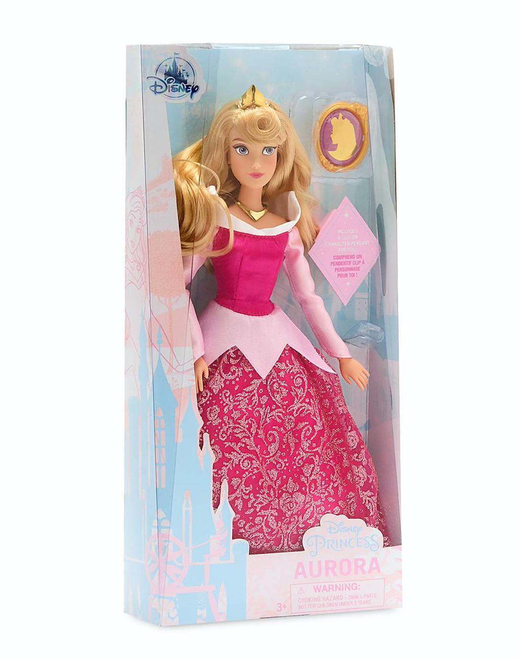 Disney Sleeping Beauty Classic Doll with Pendant Aurora New with Box