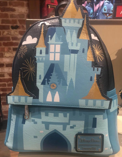 Disney Parks Cinderella Castle Walt Disney World Mini Backpack Loungefly New