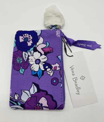 Vera Bradley Cotton Zip ID Case Enchanted Garden New with Tag