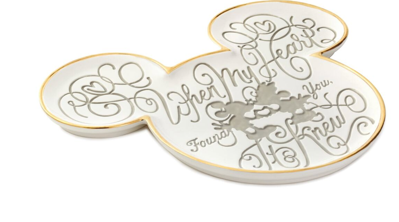 Hallmark Valentine Disney Mickey and Minnie My Heart Found You Plate New