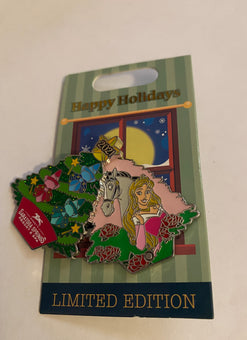 Disney Parks Saratoga Springs Aurora 2021 Happy Holidays Limited Pin New w Card