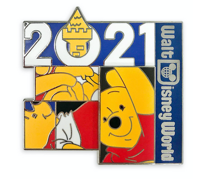Disney Parks WDW 2021 Winnie the Pooh Pin New with Card