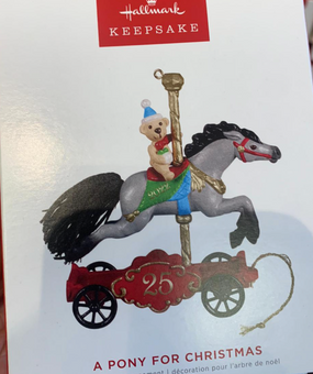 Hallmark 2022 A Pony for Christmas Ornament New With Box