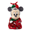 Disney Parks Babies Mickey Yuletide Farmhouse Holiday Plush Doll in Pouch New
