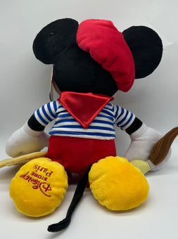 Disney Store Paris Authentic Mickey with Palette Artist Plush New With Tag