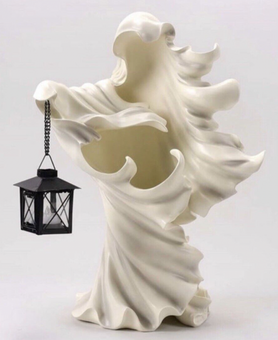 Cracker Barrel Resin Ghost with Lantern Authentic Wraith Hells Messanger No box