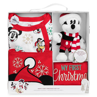 Disney Store Mickey Friends My First Christmas Gift Set for Baby 0-3 months New