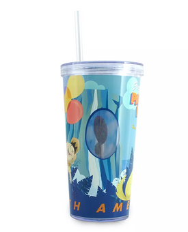 Disney Pixar Up Tumbler with Straw Add Water for a 3D Effect New