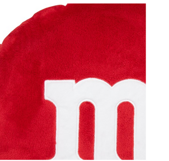 M&M's World Red Pillow M New with Tags