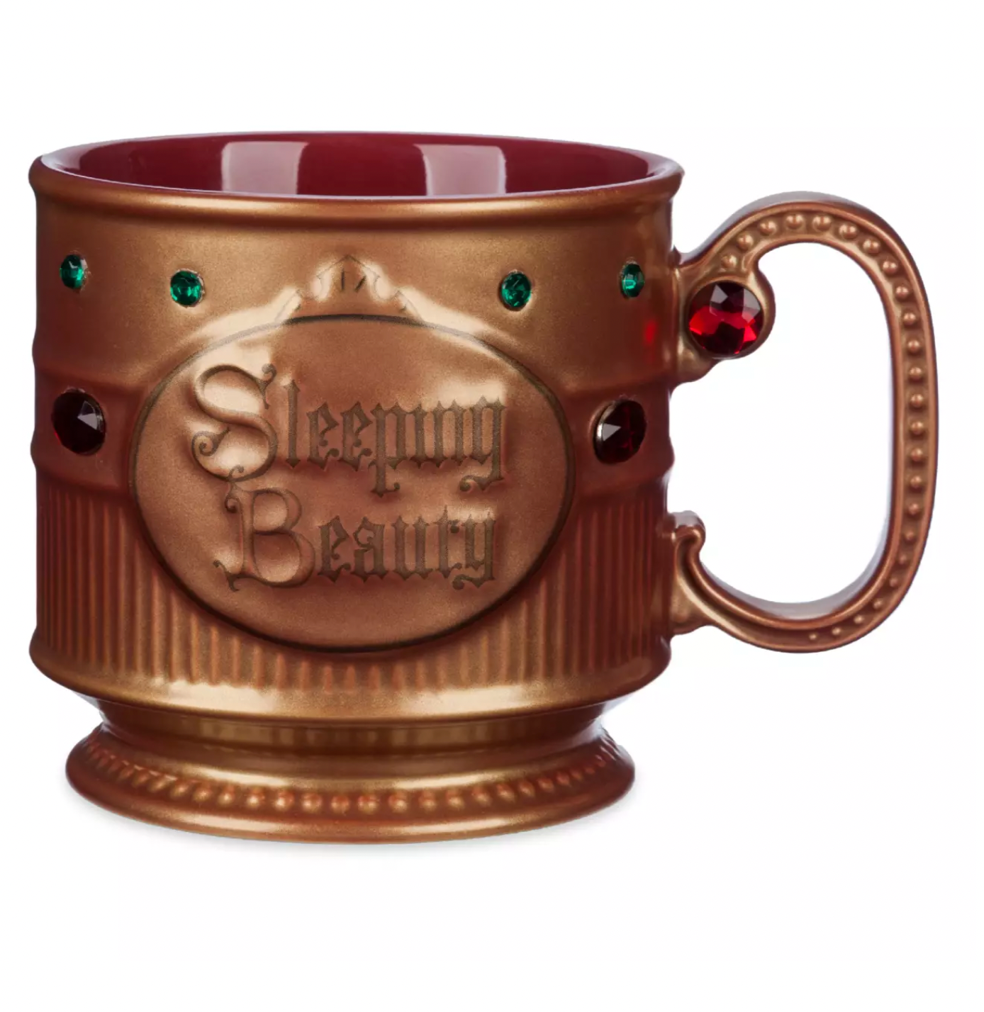 Disney Sleeping Beauty Storybook Ornate Faceted Gem Accents Mug New