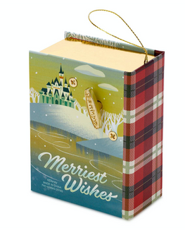 Disney Parks Mickey Minnie Wishes Musical Book Christmas Ornament New With Tags