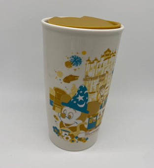 Disney Parks 50th Vault Hollywood Studios Mickey Starbucks Ceramic Tumbler New