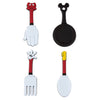 Disney Parks Mickey Kitchen Magnets Set of 4 New
