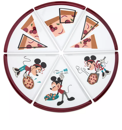 Disney EPCOT Food & Wine Festival 2022 Mickey and Minnie Pizza Slice Plate New
