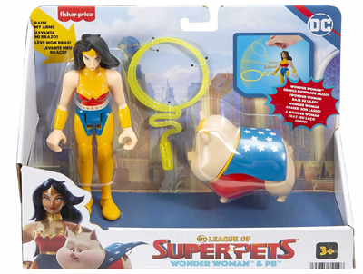 Fisher-Price DC League of Super-Pets Wonder Woman & PB set of 2 Poseable Figures