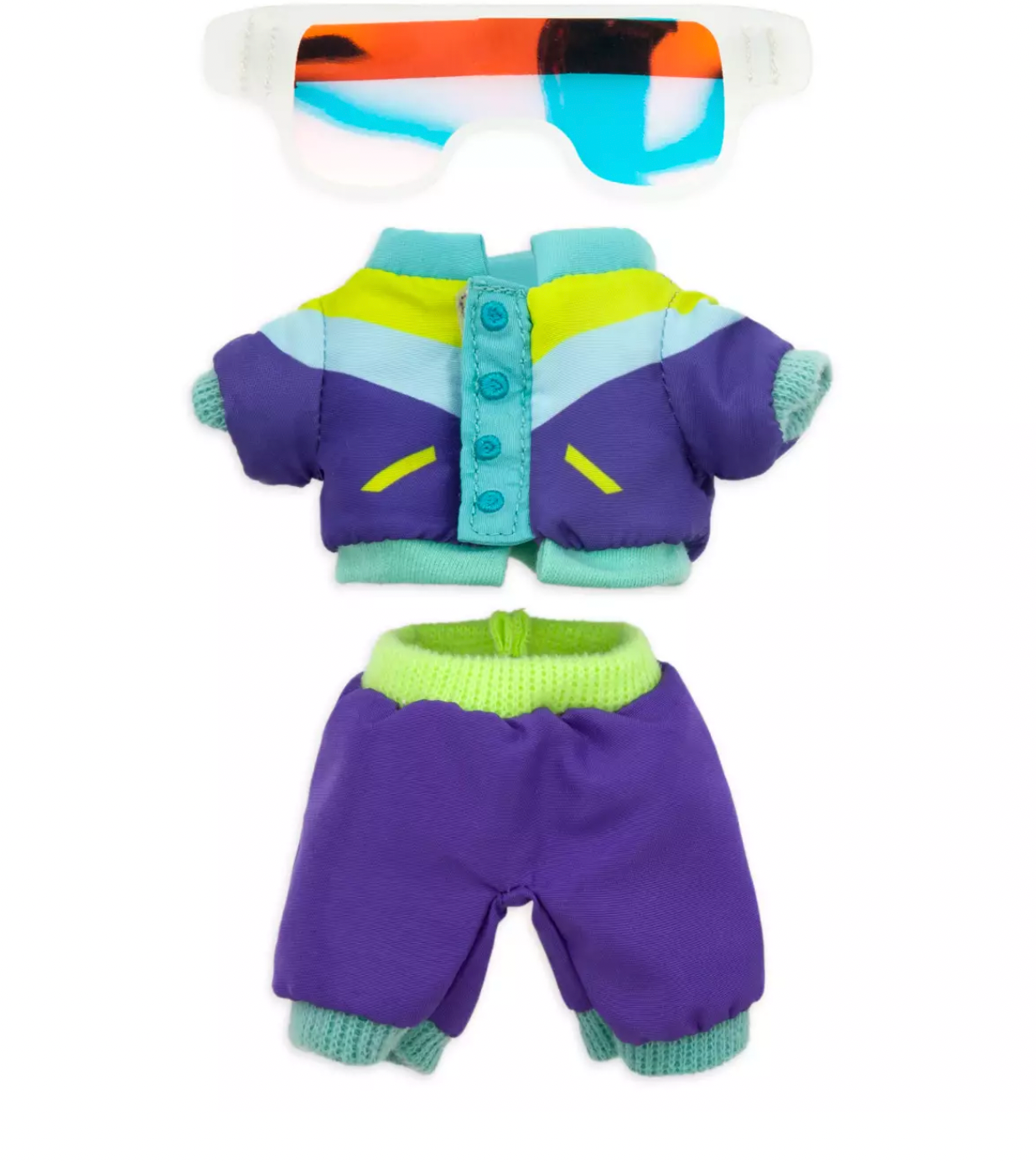 Disney NuiMOs Outfit Purple Snow Jacket Snowpants and Snowboard Goggles New Card