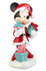 Disney Minnie Mouse Santa Figurine 12 in Resin Table Top Decor New With Box