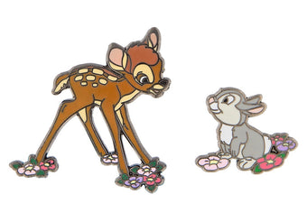 Disney Parks Bambi and Thumper Pin Set New with Card