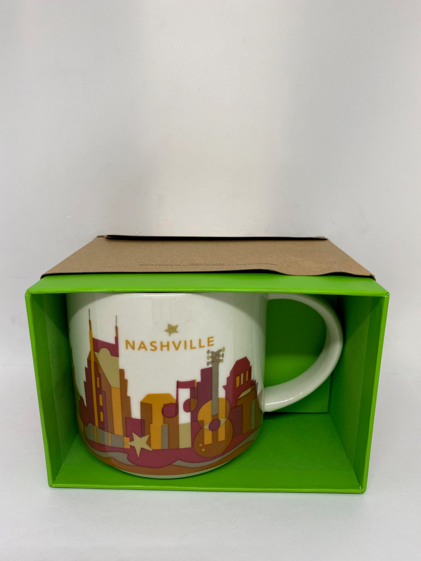 Starbucks You Are Here Nashville Tennessee Ceramic Coffee Mug New With Box