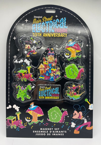 Disney Disneyland 50th The Main Street Electrical Parade Magnet Set New with Box