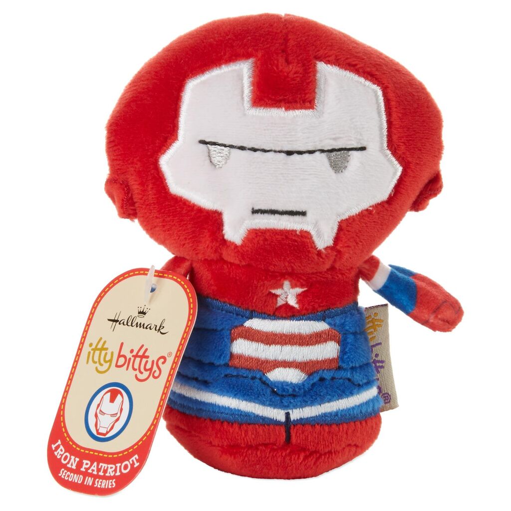 Hallmark Iron Patriot 2nd in Iron Man Series Itty Bittys Plush New with Tag
