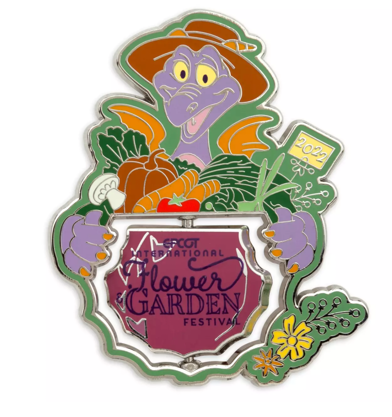 Disney Flower and Garden 2022 Figment Grown with Imagination Limited Pin New