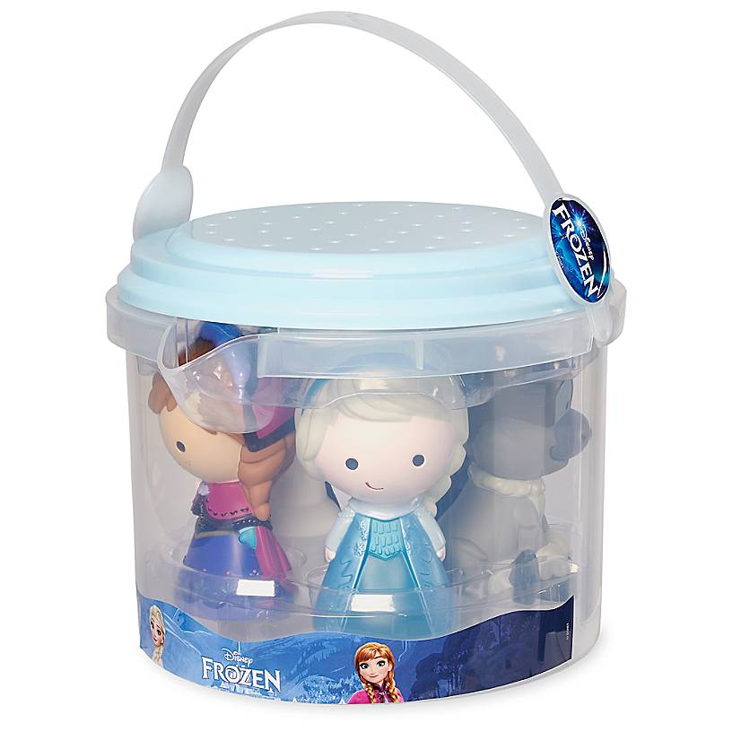 Disney Store Frozen Bath Set Elsa Anna Olaf Sven Kristoff New with Case