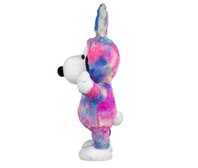Peanuts Snoopy with Easter Rainbow Bunny Suit Greeter Plush New with Tag