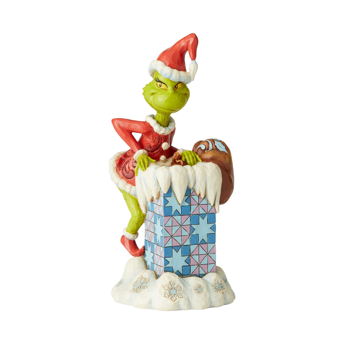 Jim Shore Grinch Climbing in Chimney Figurine New with Box