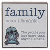 Disney Stitch Family Wood Wall Décor New