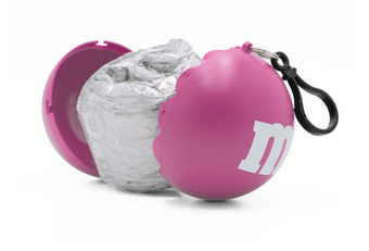 M&M's Pink Character Rain Poncho Ball One Size New with Tags