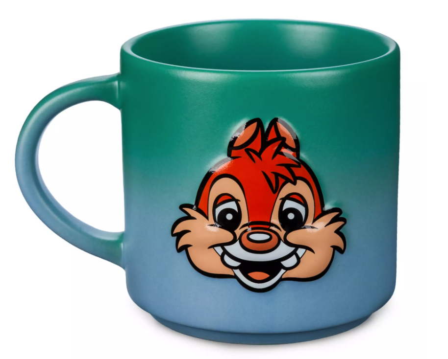 Disney Parks Chip 'n Dale Two Tones Green Ceramic Coffee Mug New With Tag