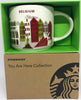 Starbucks You Are Here Collection Belgium Ceramic Coffee Mug New W Box