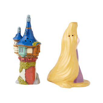 Enesco Disney Ceramics Rapunzel and Tower Salt & Pepper New with Box