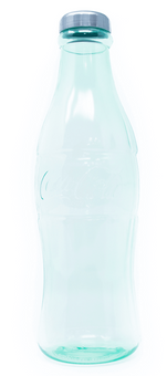 Authentic Coca-Cola Coke Green Contour Bottle Coin Bank 11" New