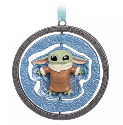 Disney Sketchbook Star Wars The Mandalorian Grogu Spinner Ornament New with Tag