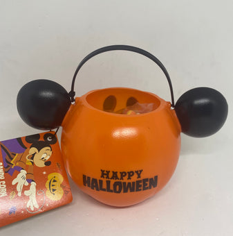 Disney Parks Happy Halloween 2021 Mickey Pumpkin Candy Corn Bowl New with Tag