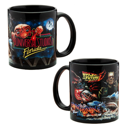 Universal Studios Florida Retro Marquee Collectible Mug Back to the Future E.T.