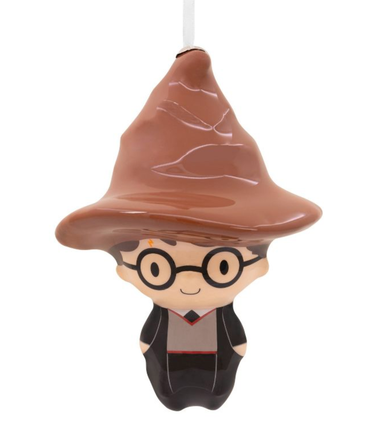 Hallmark Harry Potter with Sorting Hat Decoupage Christmas Tree Ornament New Tag