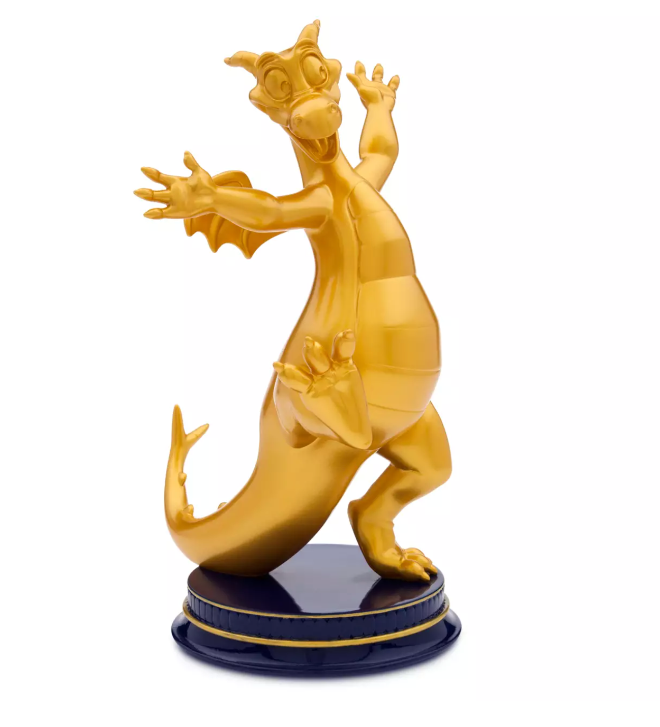 Disney Parks WDW 50th Celebration Epcot Figment Golden Statue New with Box