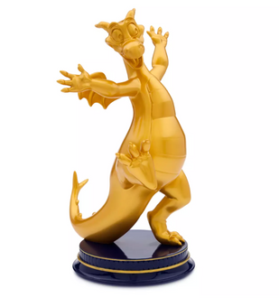 Disney Parks WDW 50th Celebration Epcot Figment Golden Statue New with Box