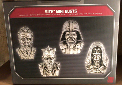 Disney Parks Star Wars Galaxy's Edge Sith Lord 4 Mini Bust Figurine Darth Vader