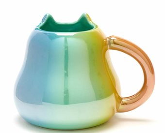 Disney Soul Mr. Mittens Cat Pearlescent Finish Mug New