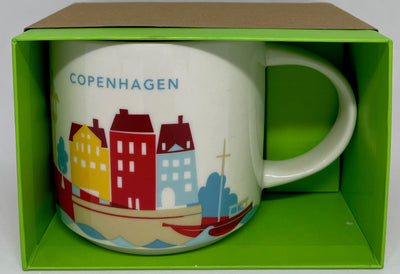 Starbucks You Are Here Copenhagen Denmark Ceramic Coffee Mug New with Box