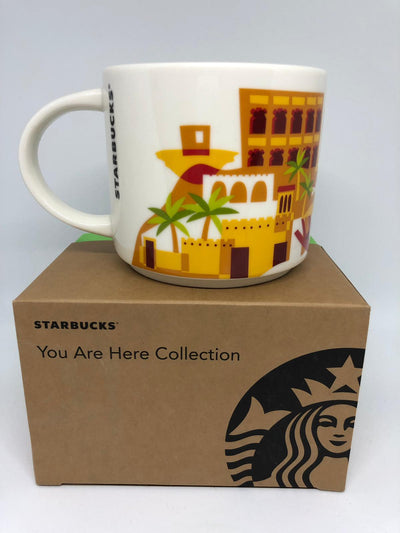 Starbucks You Are Here Collection Qatar Ceramic Coffee Mug New with Box