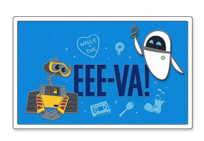 Disney Parks Valentine WALL-E and E.V.E. EEE-VA! Pin New with Card