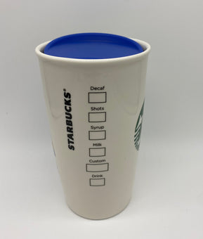 Disney Parks 50th Anniversary Vault Epcot Figment Starbucks Ceramic Tumbler New